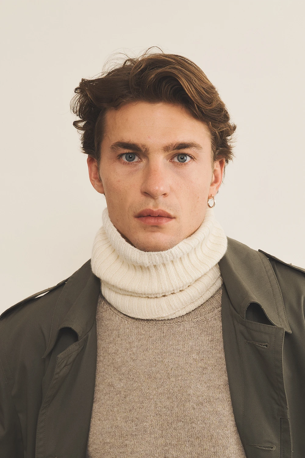 aqua blue cashmere collar men | Maya | Linnea Lund