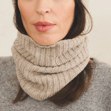greige cashmere collar women | Maya | Linnea Lund