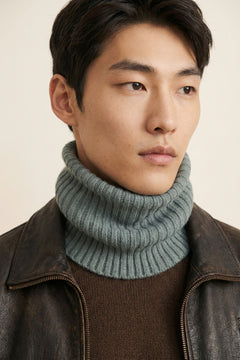 verdigris ribbed cashmere collar | Maya | Linnea Lund