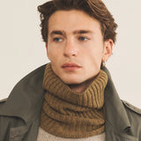 Green ochre cashmere collar men | Maya | Linnea Lund