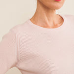 Cashmere Tee-shirt women light pink - focus | Melanie | Linnea Lund