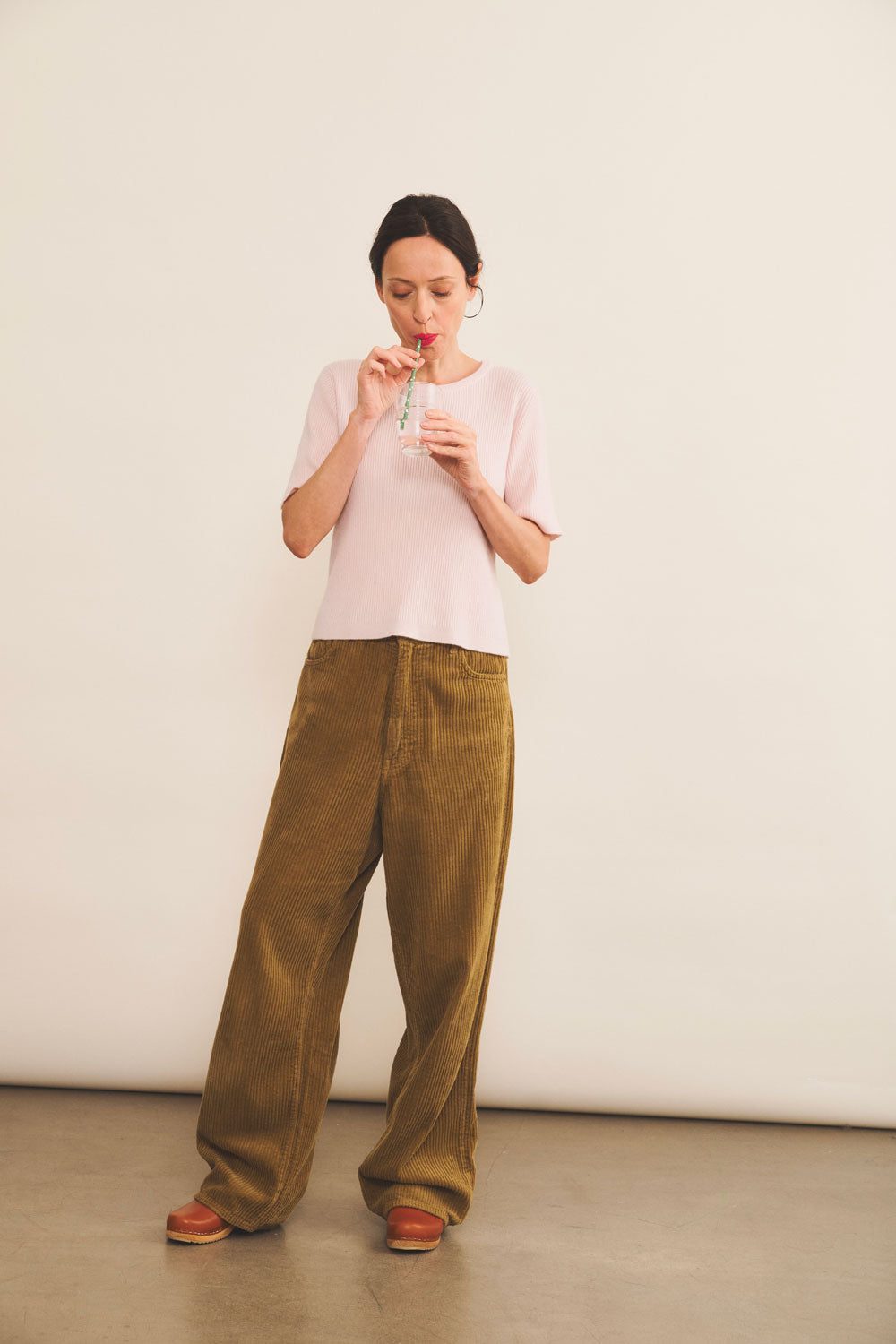 Cashmere Tee-shirt women light pink - look | Melanie | Linnea Lund