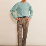 Cashmere sweater men aqua color - look | Mimmi | Linnea Lund