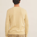 yellow men cashmere sweater - back view | Mimmi | Linnea Lund