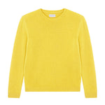 Straight bright yellow cashmere sweater | Mimmi | Linnea Lund