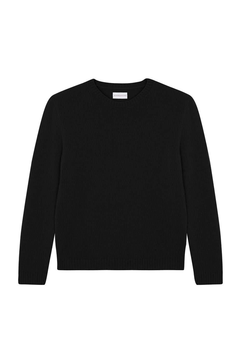 Straight black cashmere sweater | Mimmi | Linnea Lund