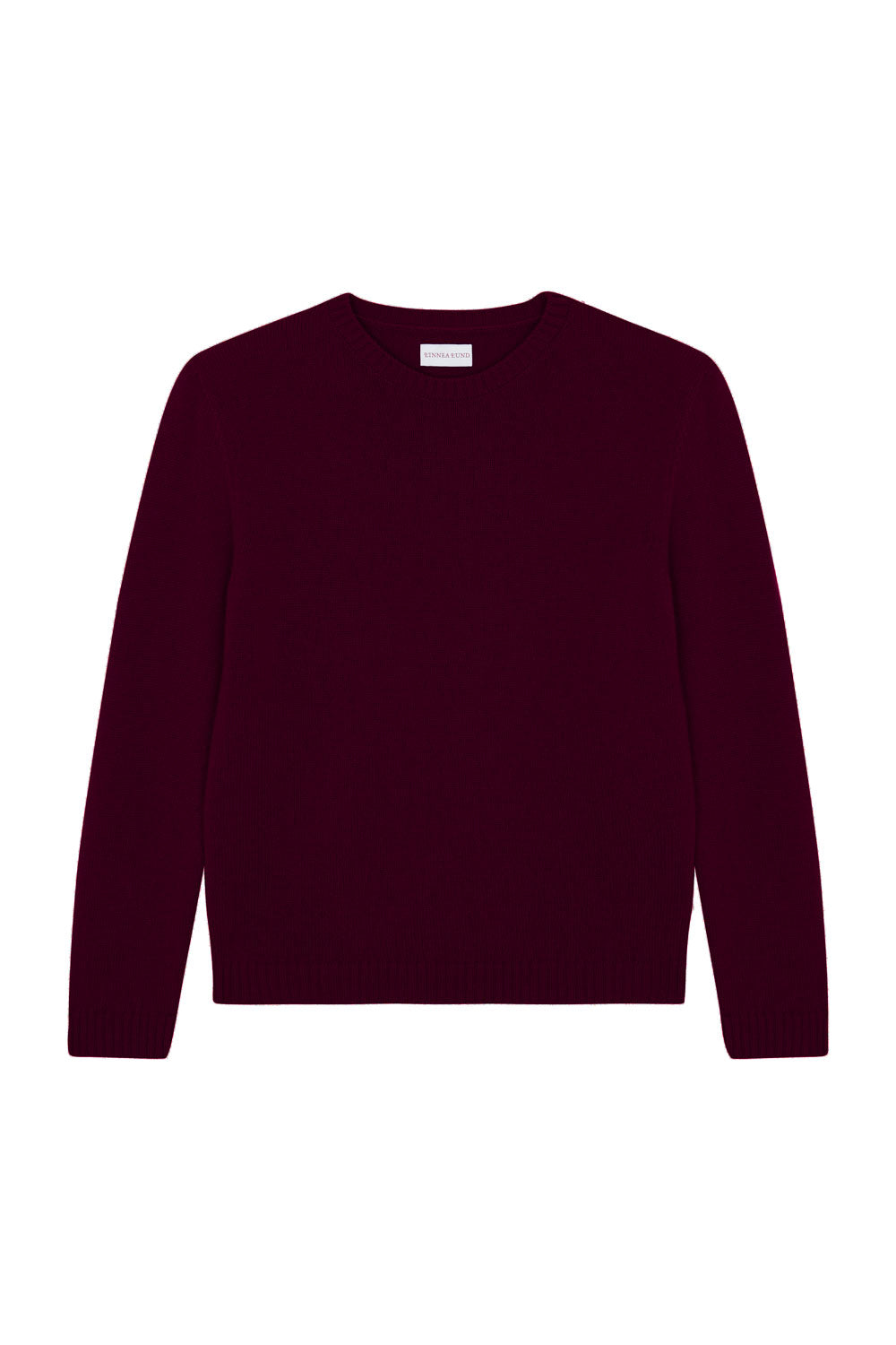 Straight burgundy cashmere sweater | Mimmi | Linnea Lund