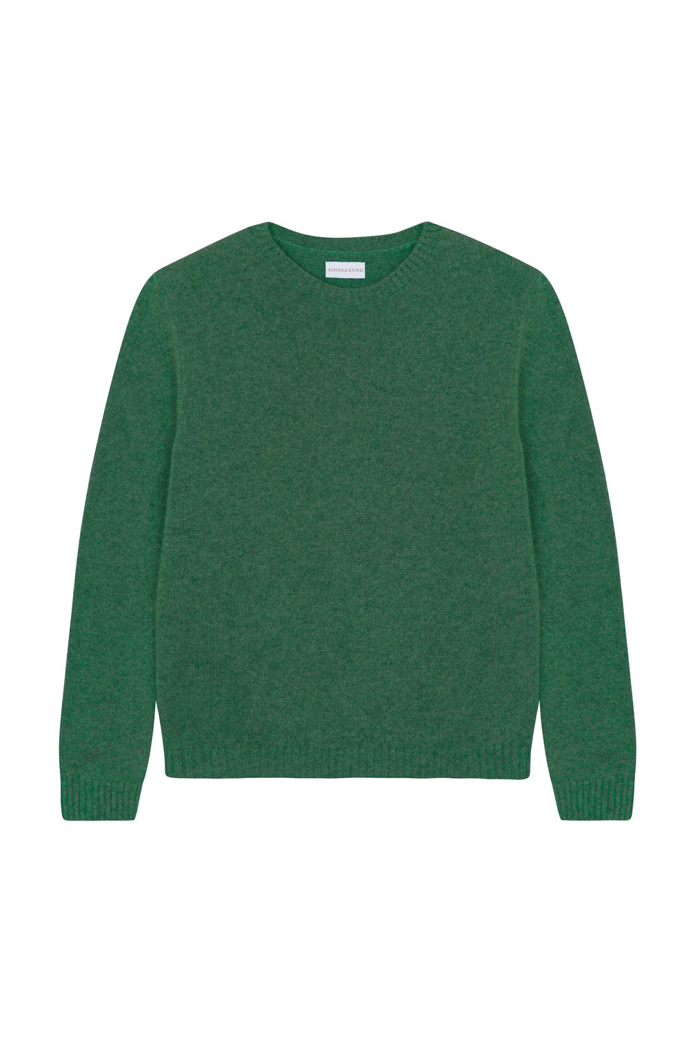 Straight green cashmere sweater | Mimmi | Linnea Lund