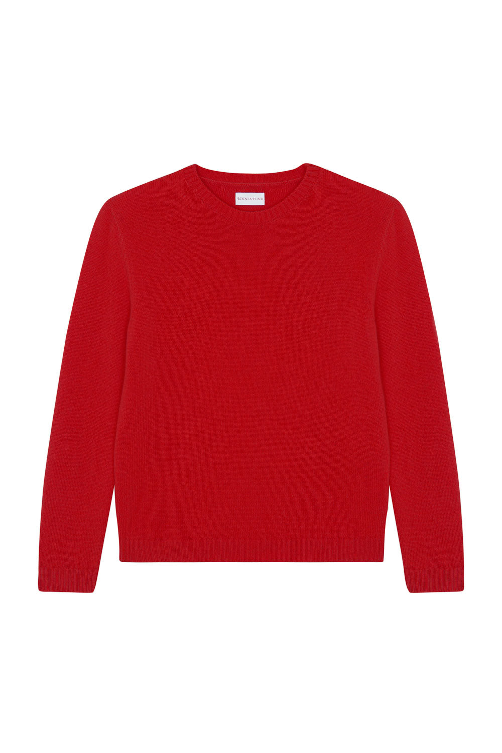 Straight red cashmere sweater | Mimmi | Linnea Lund