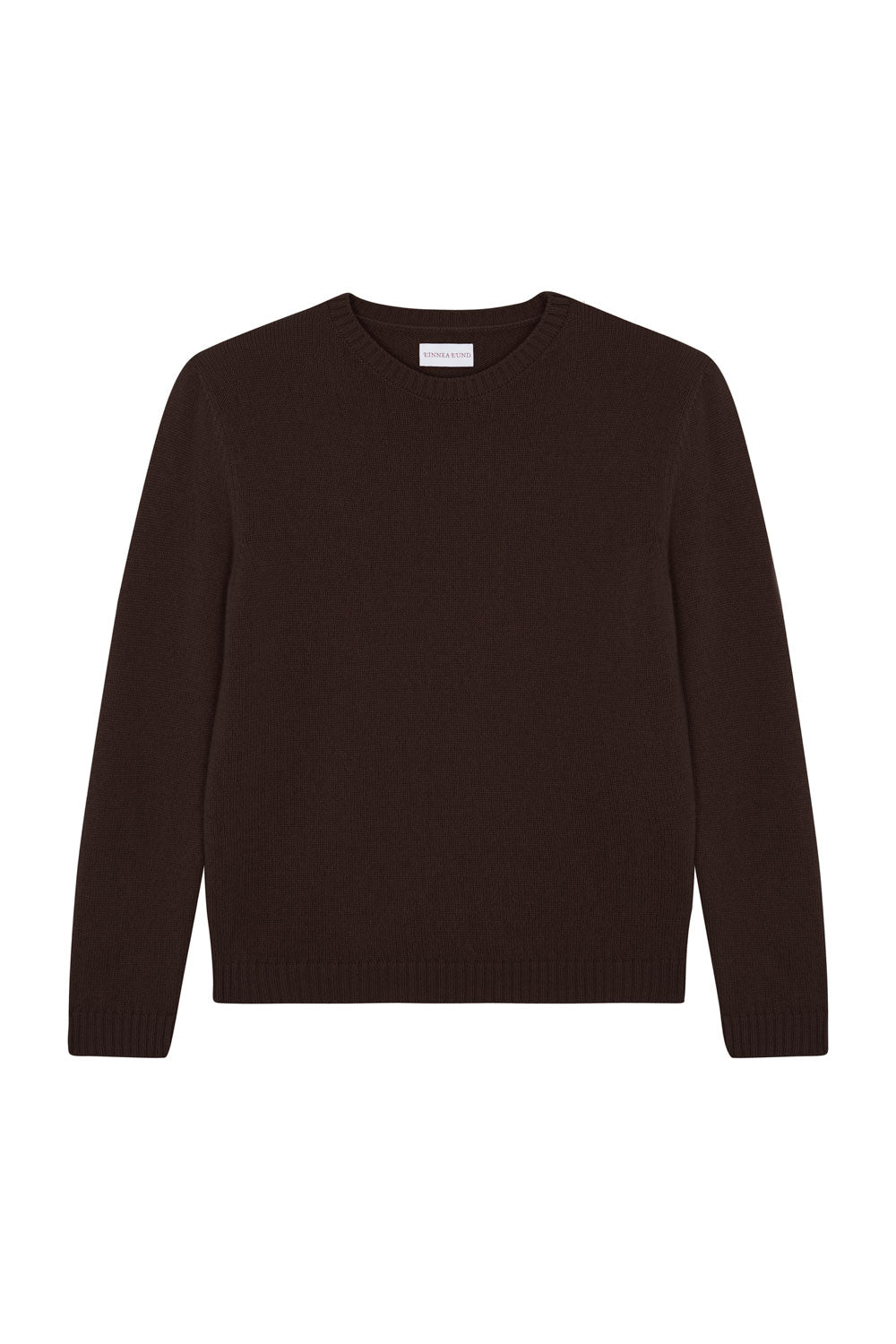 Straight dark brown cashmere sweater | Mimmi | Linnea Lund