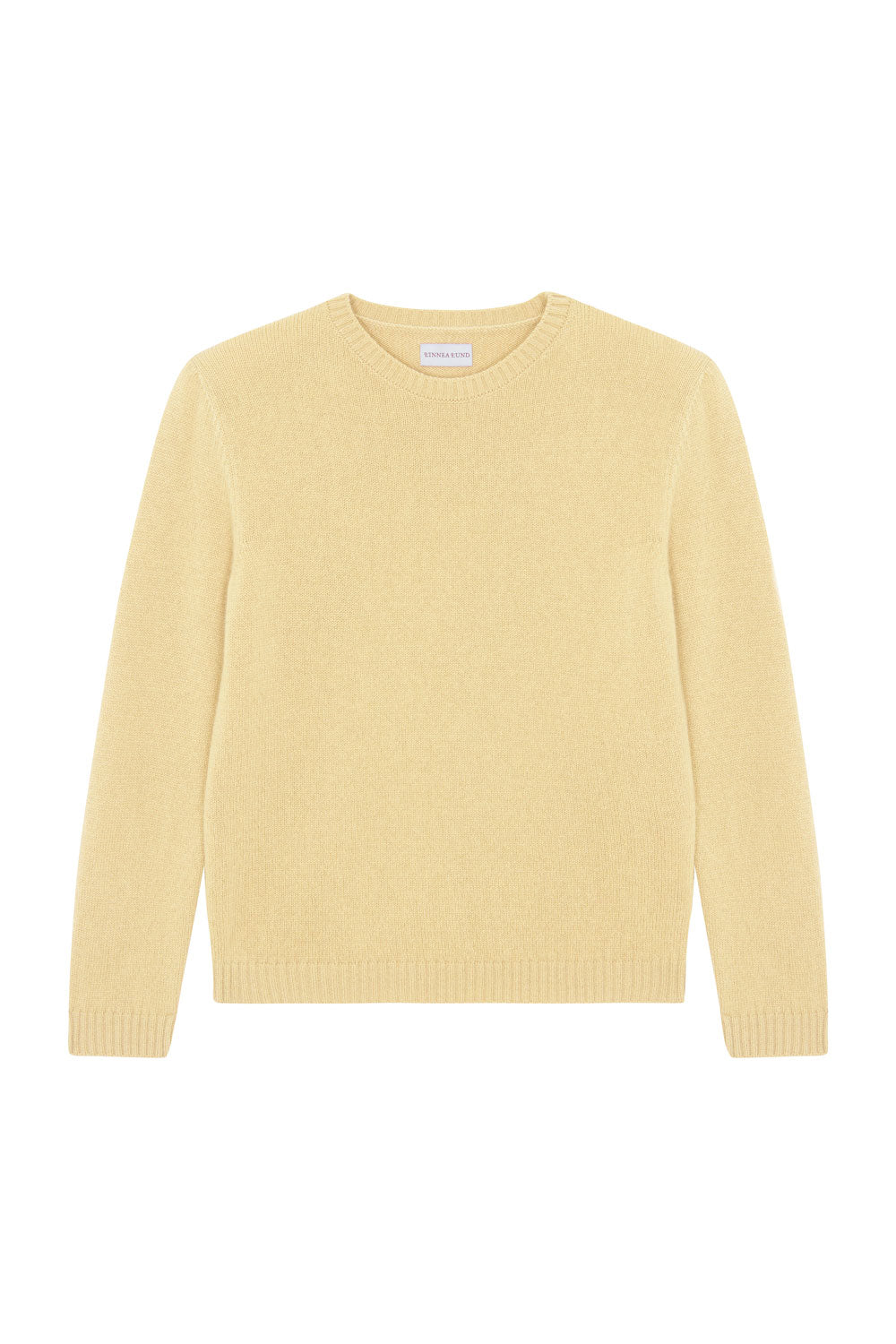 Straight yellow cashmere sweater | Mimmi | Linnea Lund