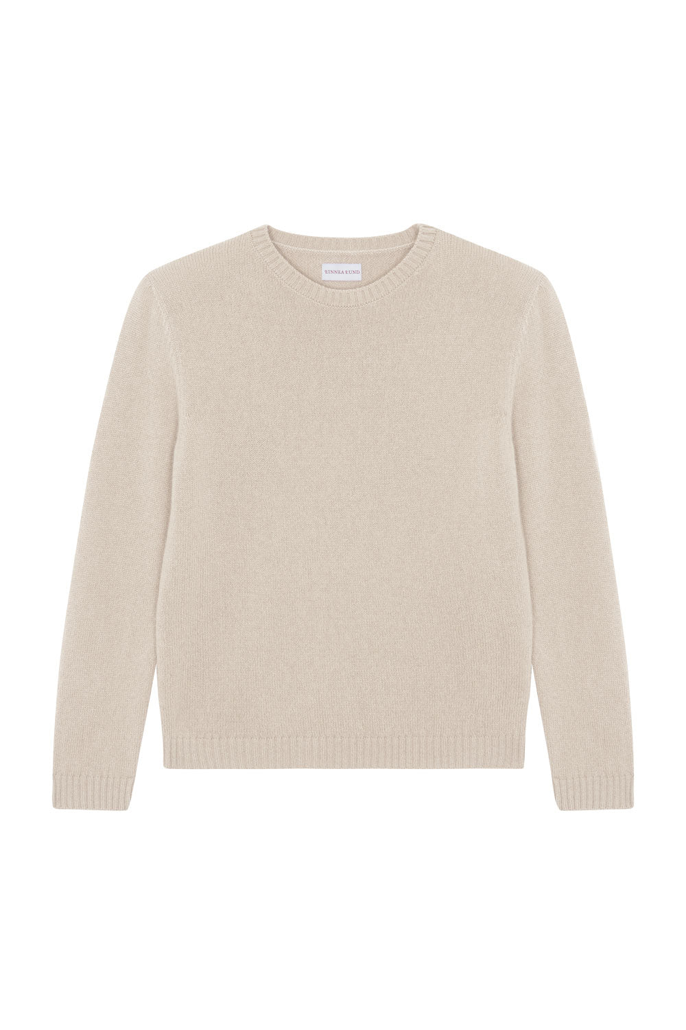 Straight beige cashmere sweater | Mimmi | Linnea Lund