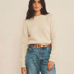 off white women cashmere sweater - front view | Mimmi | Linnea Lund