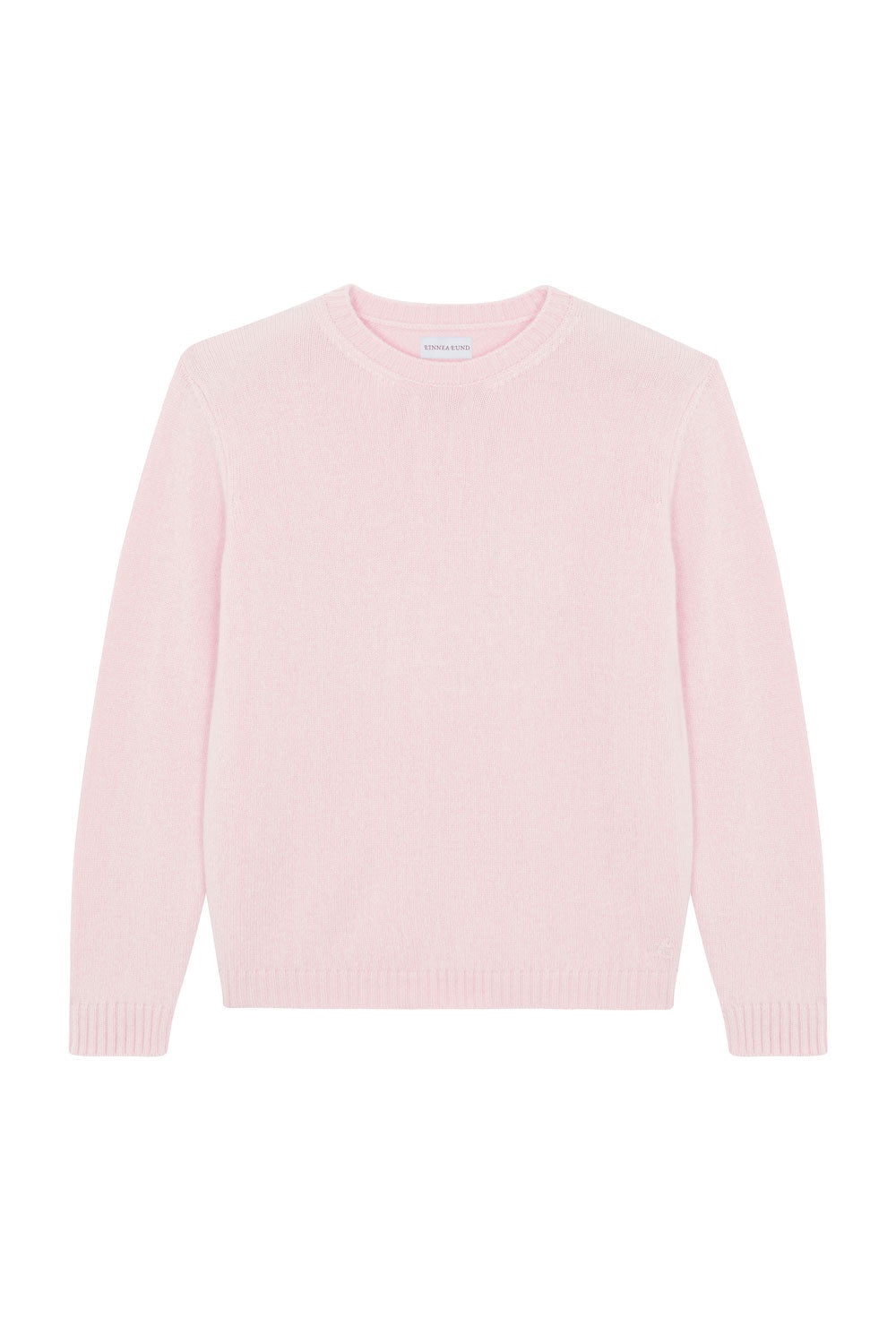 Straight light pink cashmere sweater | Mimmi | Linnea Lund