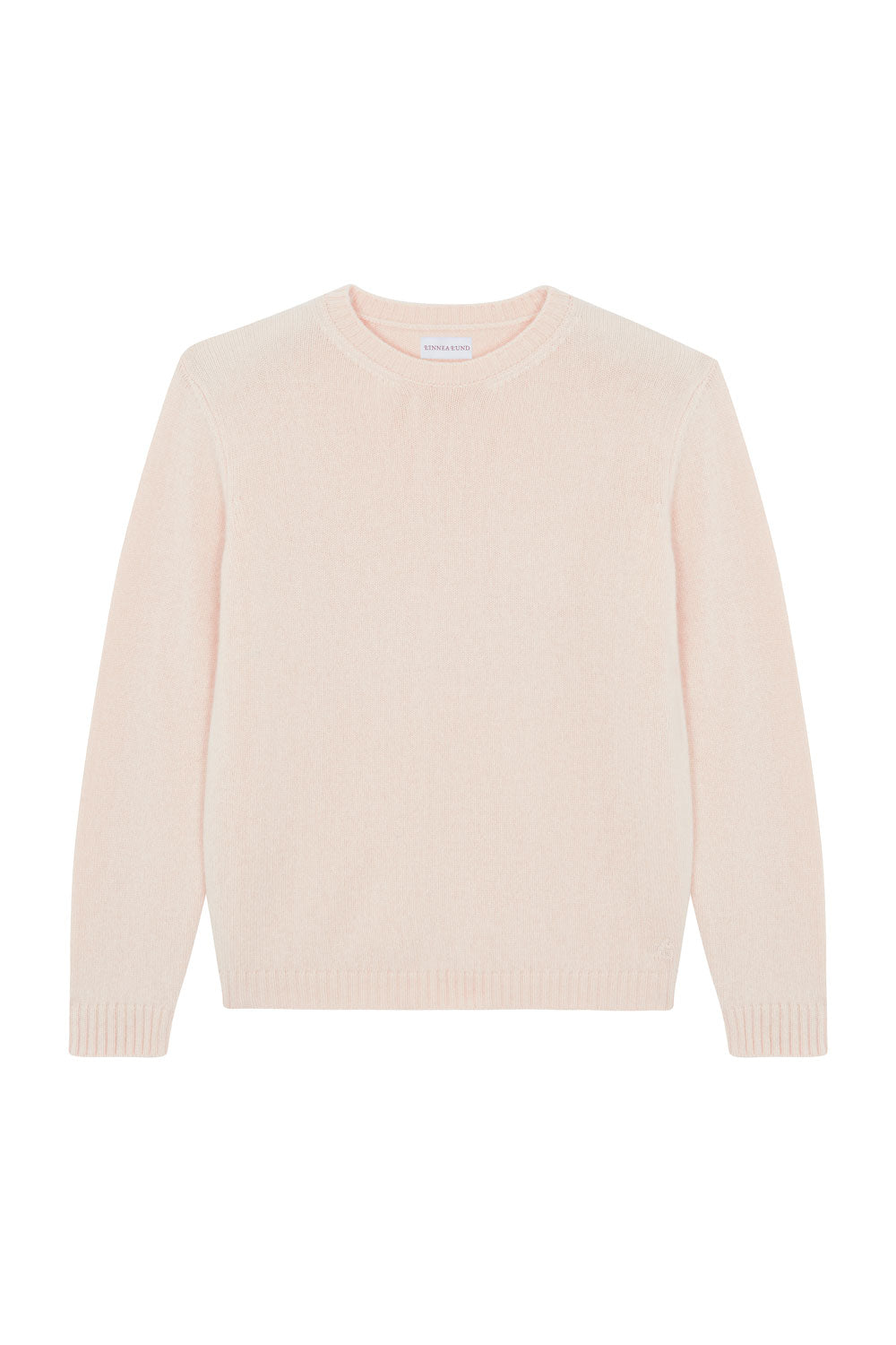 Straight powder pink cashmere sweater | Mimmi | Linnea Lund