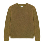 Straight ocher green cashmere sweater | Mimmi | Linnea Lund
