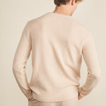 Pink powder men cashmere sweater - back view | Mimmi | Linnea Lund 