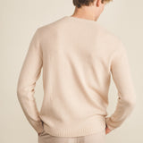 Pink powder men cashmere sweater - back view | Mimmi | Linnea Lund 