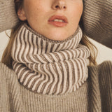 Super Maya Collar Bicolore - Taupe & Powder