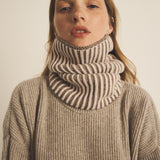 Super Maya Collar Bicolore - Macchiato & Midnight Blue
