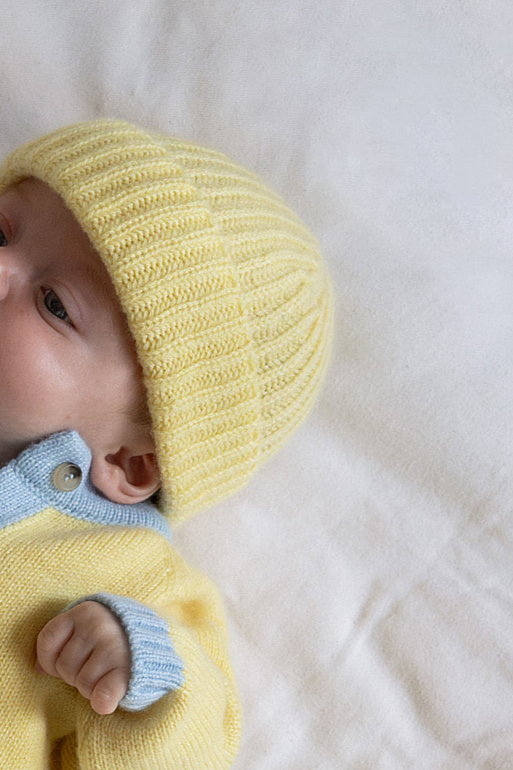 Baby cashmere hat in yellow | Oliver | Linnea Lund