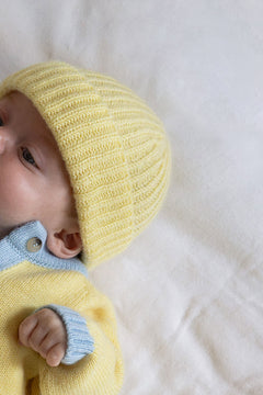 Baby cashmere hat in yellow | Oliver | Linnea Lund