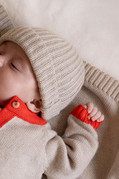 Baby cashmere hat in beige | Oliver | Linnea Lund