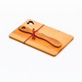 Swedish Alder Wood Sandwich Plate with Butter Knife