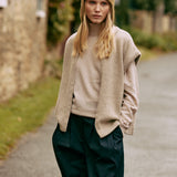 Le cardigan Théo - Pebble