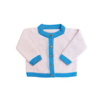 Baby cashmere cardigan light pink and blue | Phoebe | Linnea Lund