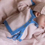 Baby cashmere cardigan light pink and blue | Phoebe | Linnea Lund