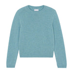 Aqua blue cropped cashmere sweater crewneck | Pia | Linnea Lund