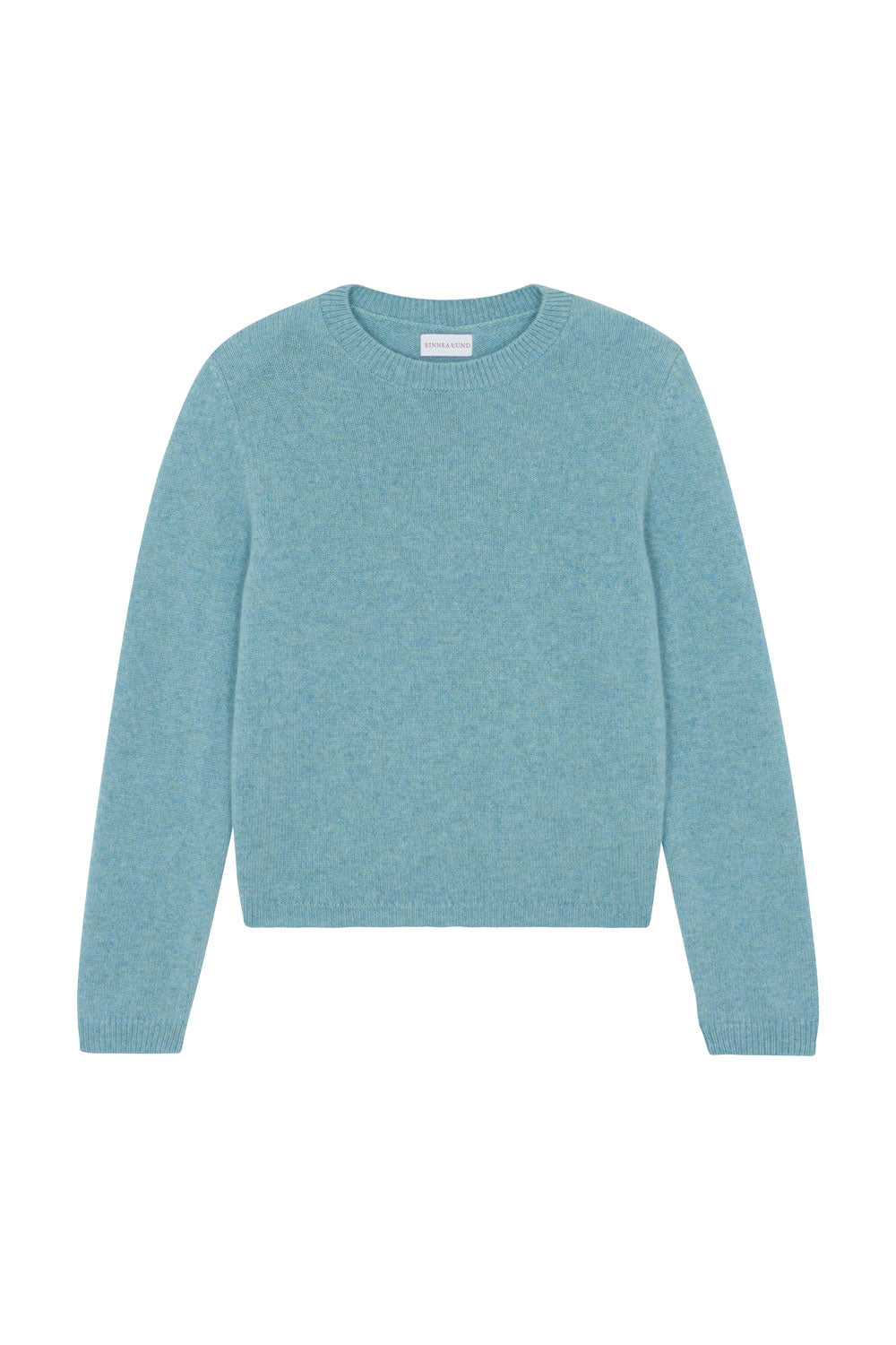 Aqua blue cropped cashmere sweater crewneck | Pia | Linnea Lund