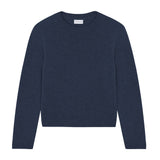 Blue cropped cashmere sweater crewneck - pack shot | Pia | Linnea Lund