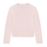 Light pink cropped cashmere sweater crewneck - pack shot | Pia | Linnea Lund