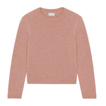 Rose gold cropped cashmere sweater crewneck - pack shot | Pia | Linnea Lund