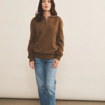 Brown cashmere polo sweater women - look | Ralph | Linnea Lund