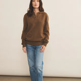 Brown cashmere polo sweater women - look | Ralph | Linnea Lund