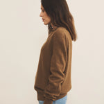 Brown cashmere polo sweater women - side view | Ralph | Linnea Lund