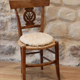 Round Curly Sheepskin - White