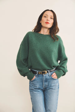 Green cashmere sweater women - video | Sarah | Linnea Lund