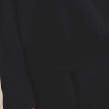 Dark blue cashmere sweater women - focus fabric | Sarah | Linnea Lund