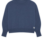 Cashmere sweater women blue denim color - packshot | Sarah | Linnea Lund