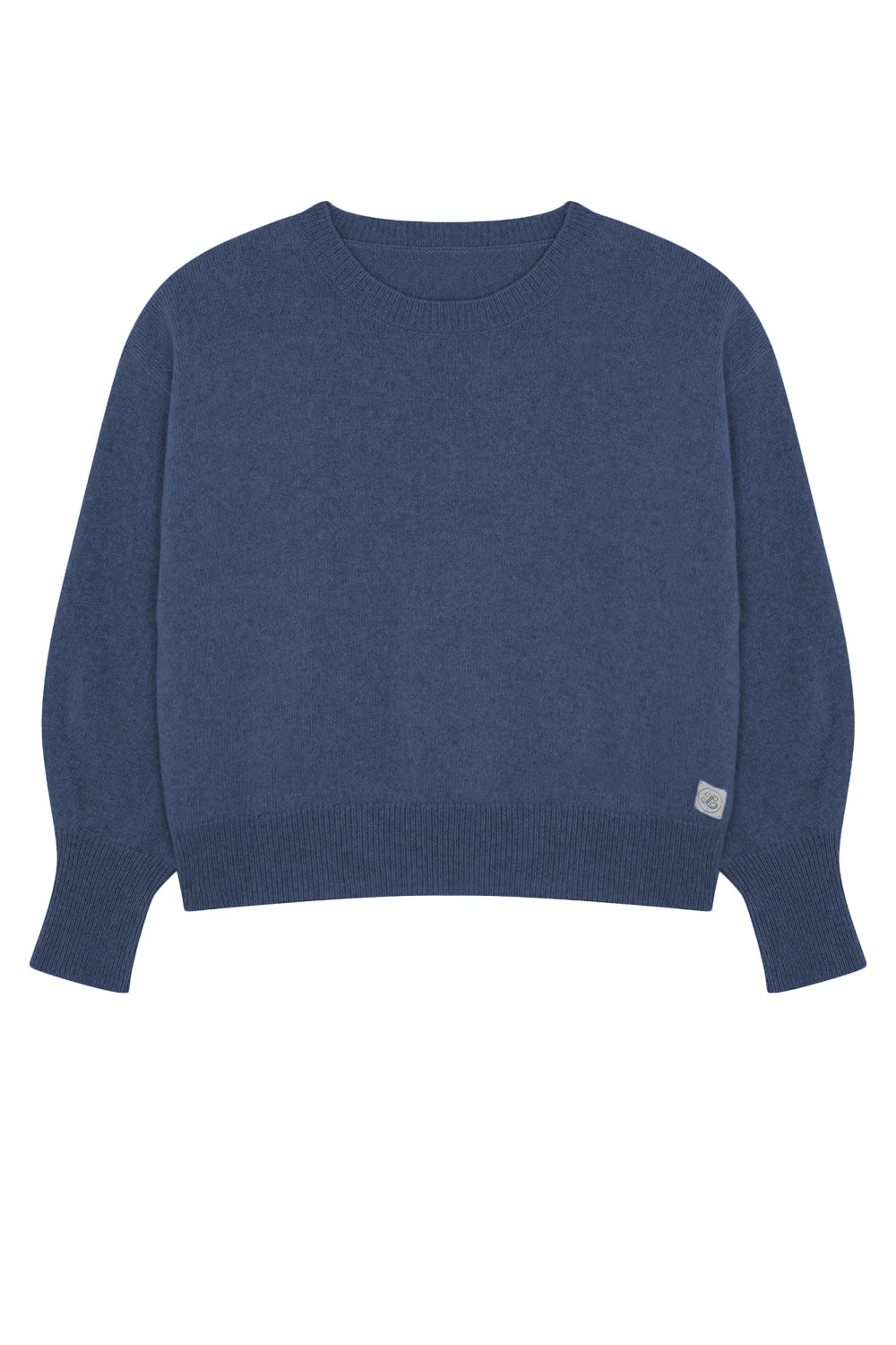 Cashmere sweater women blue denim color - packshot | Sarah | Linnea Lund