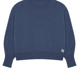 Cashmere sweater women blue denim color - packshot | Sarah | Linnea Lund