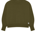 kaki cashmere sweater women - front view | Sarah | Linnea Lund