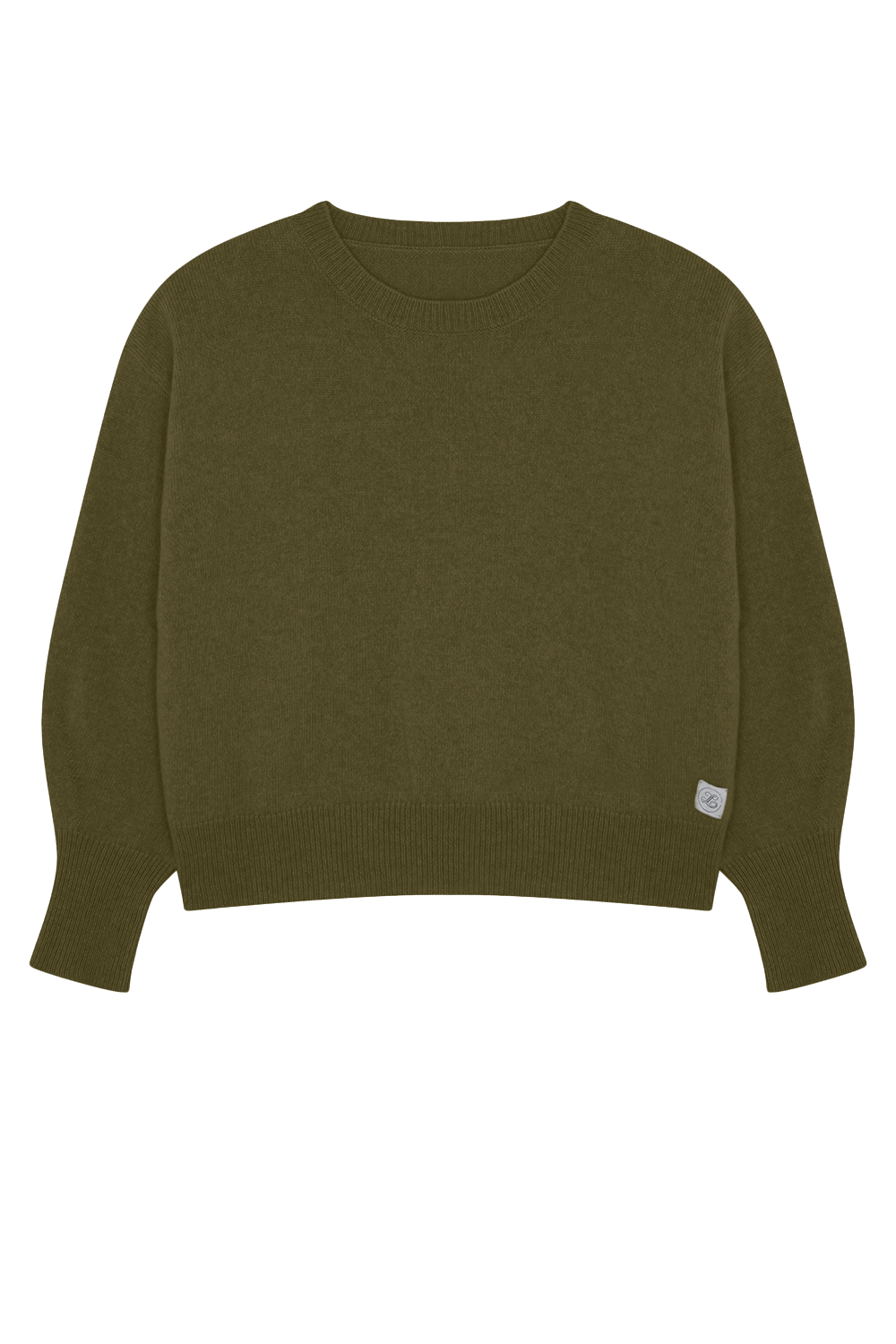 kaki cashmere sweater women - front view | Sarah | Linnea Lund