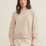 Cream cashmere sweater women - front view | Sarah | Linnea Lund