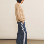 Beige sand cashmere sweater women - side view | Sarah | Linnea Lund