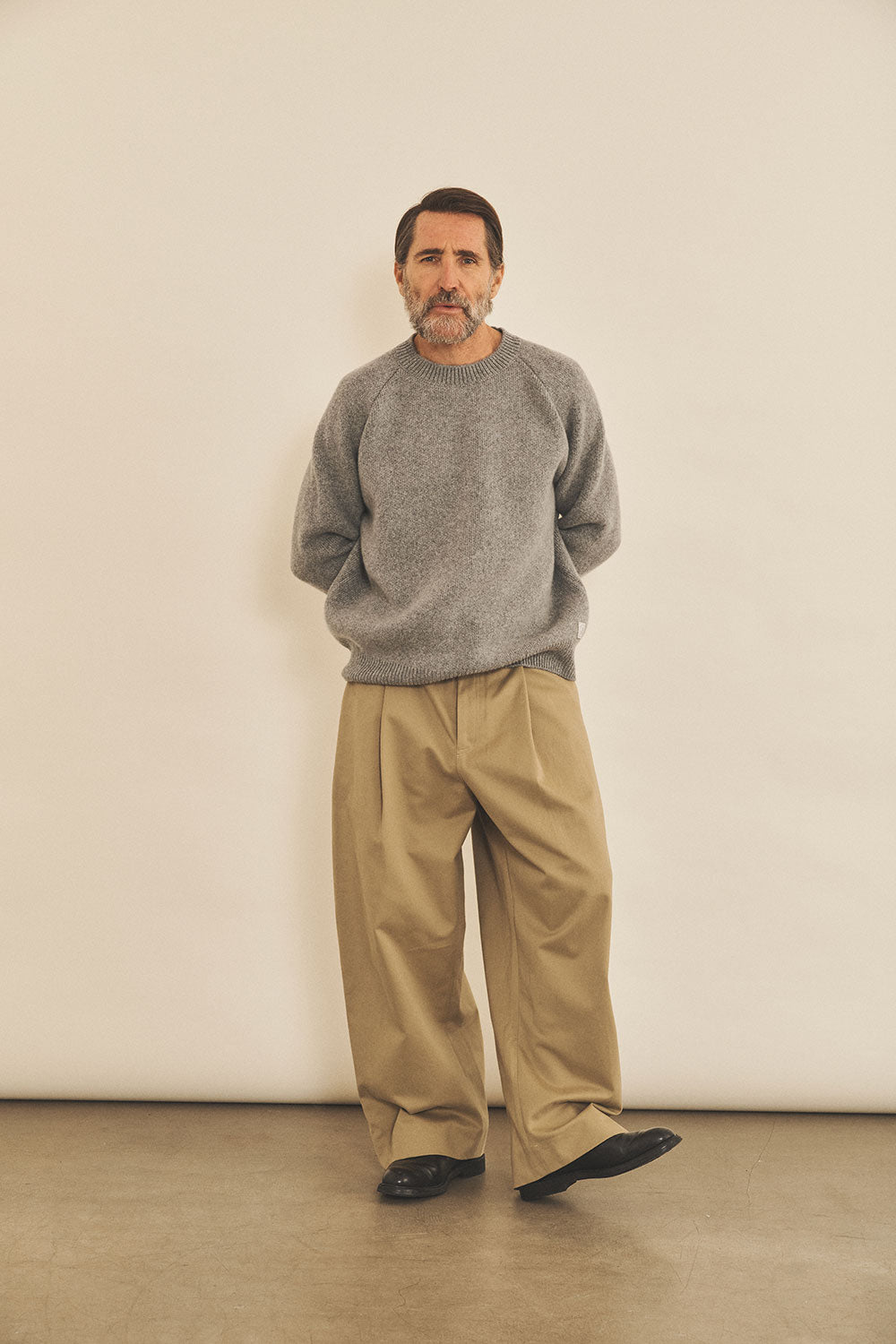 Grey men cashmere sweater - look | Sergio | Linnea Lund